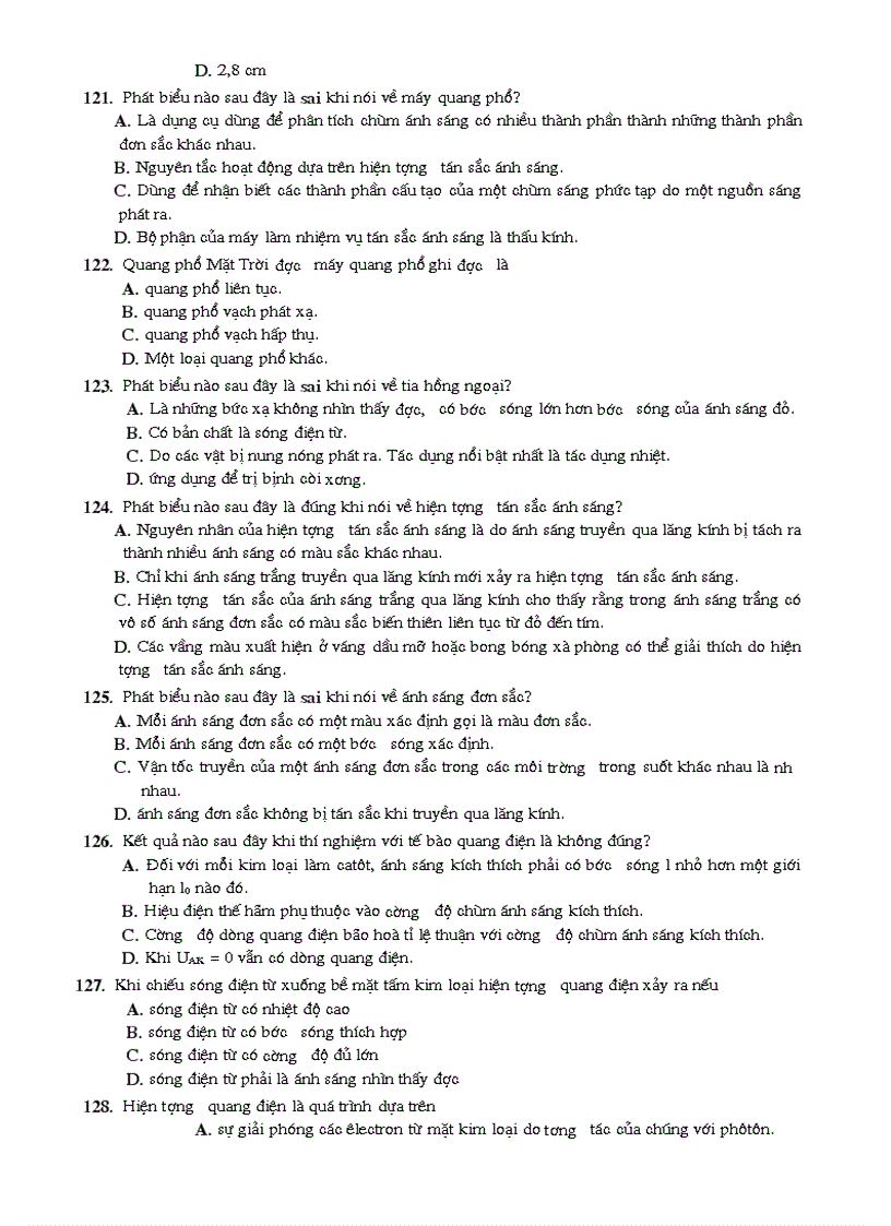 image for page 150 cau trac nghiem vat ly