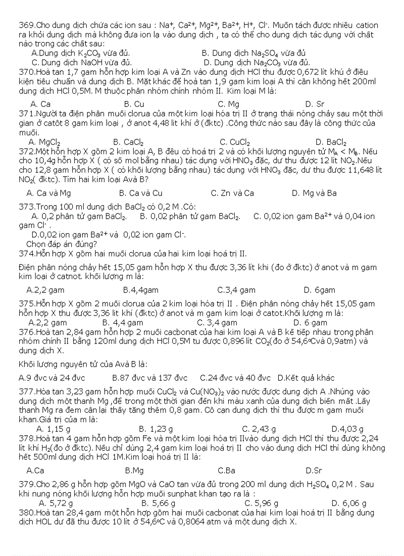 image for page 500 câu hỏi TN hóa