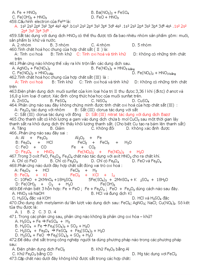 image for page 500 câu hỏi TN hóa