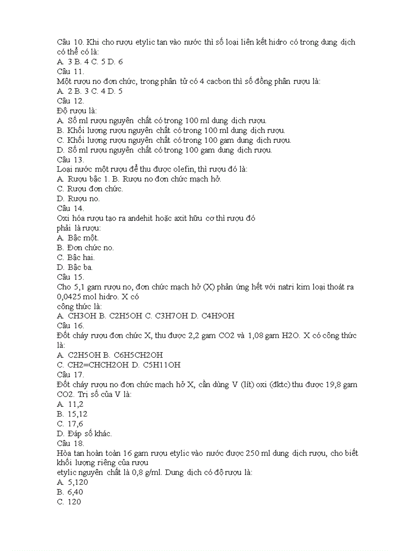 image for page 707 câu hỏi trắc nghiệm hóa l12