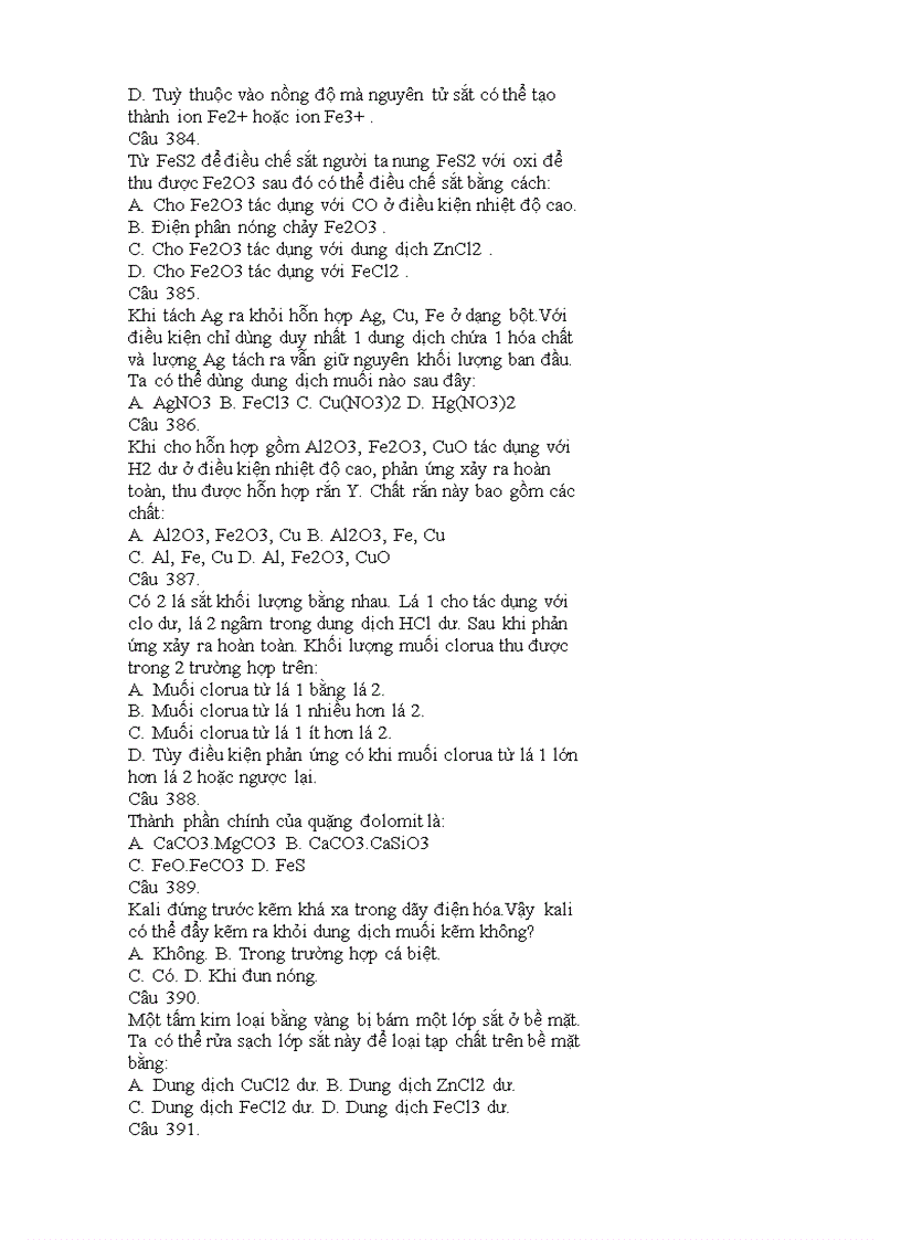 image for page 707 câu hỏi trắc nghiệm hóa l12