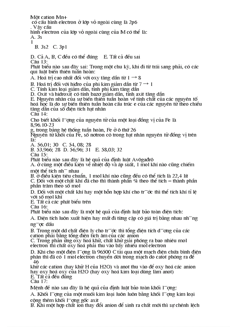 image for page 800 câu trắc nghiệm hóa học