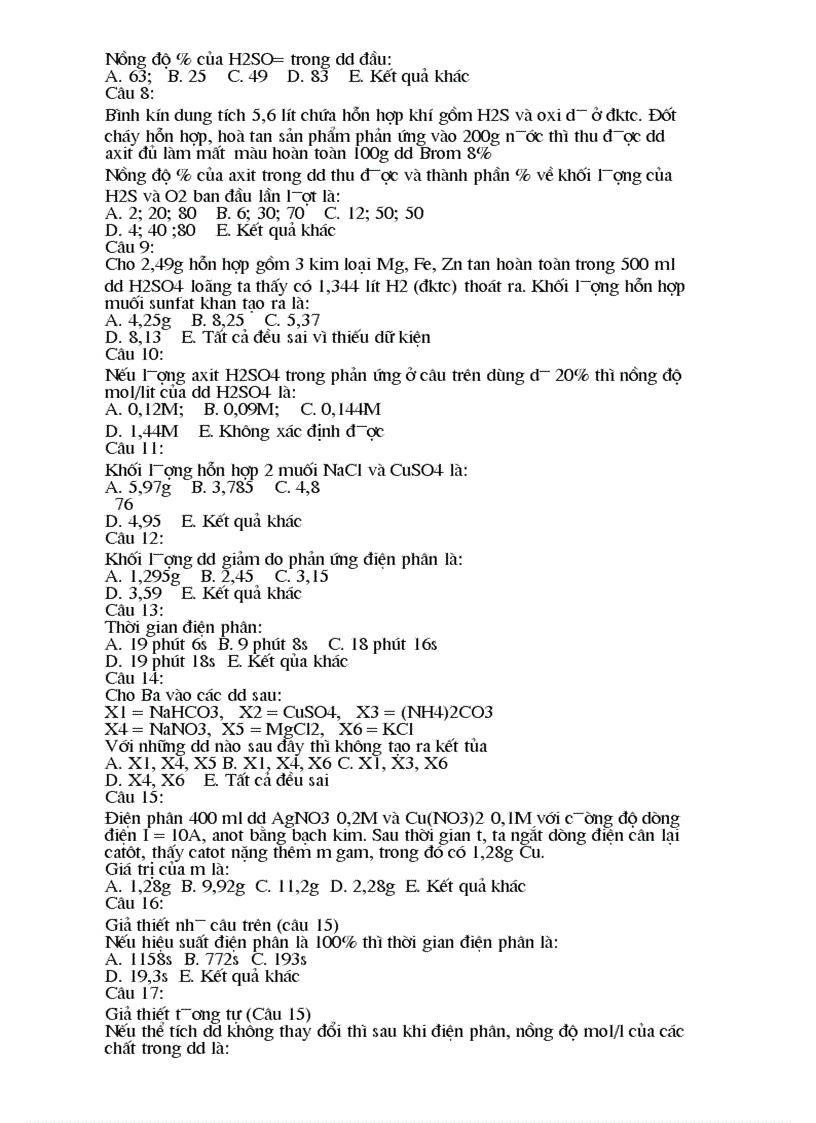 image for page 800 câu trắc nghiệm hóa học