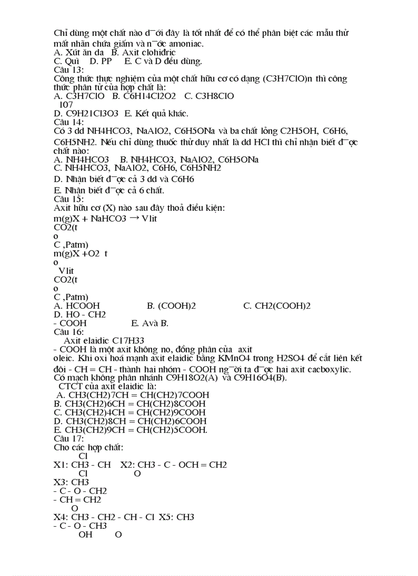 image for page 800 câu trắc nghiệm hóa học