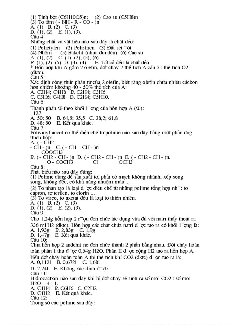 image for page 800 câu trắc nghiệm hóa học