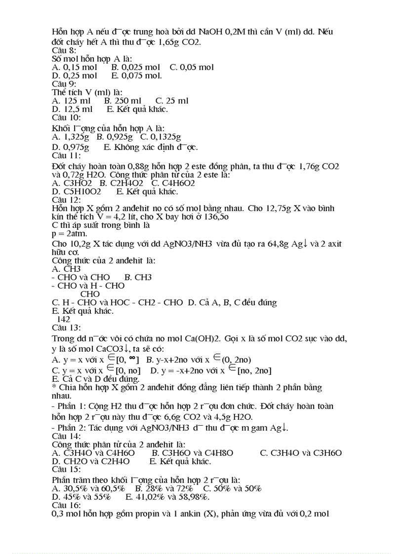 image for page 800 câu trắc nghiệm hóa học
