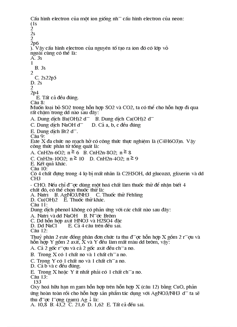 image for page 800 câu trắc nghiệm hóa học