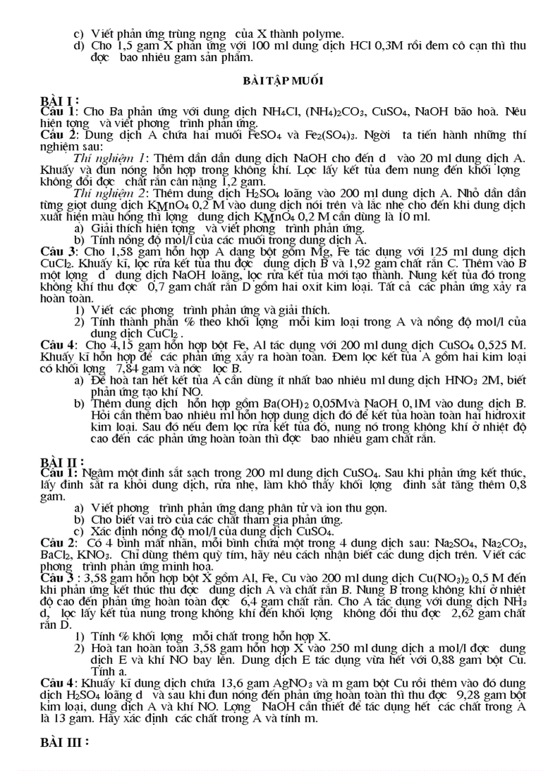 image for page Bài tập ôn môn hóa lớp 12