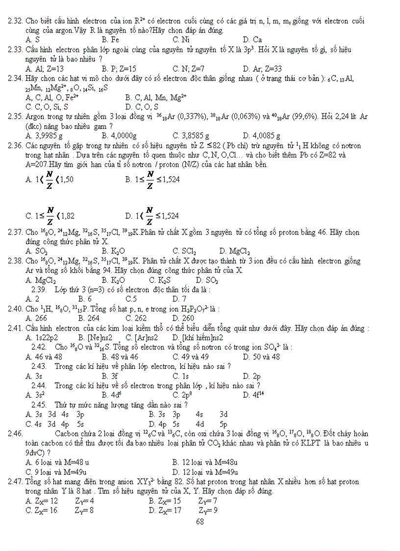 image for page Bai tap tong hop hoa thpt