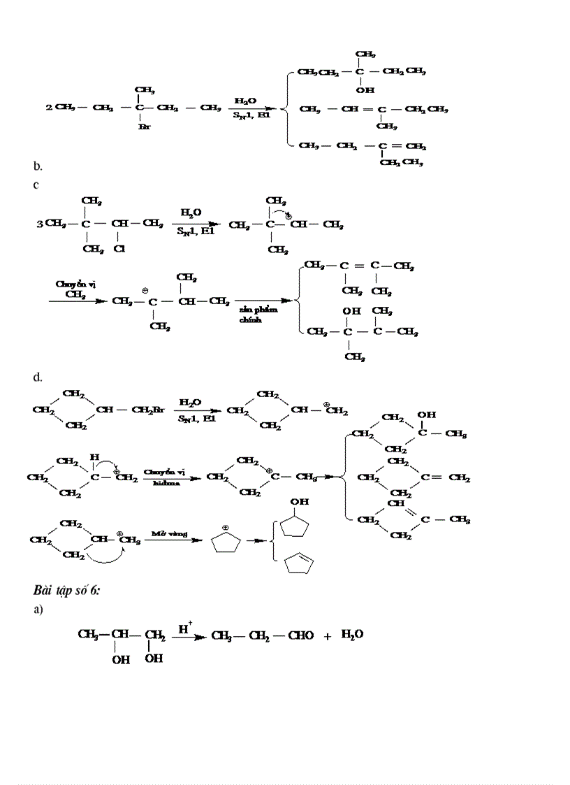 image for page Bài tập về cơ chế phản ứng