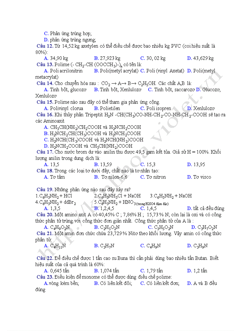 image for page Bộ đề ôn thi TN hóa 12 N C