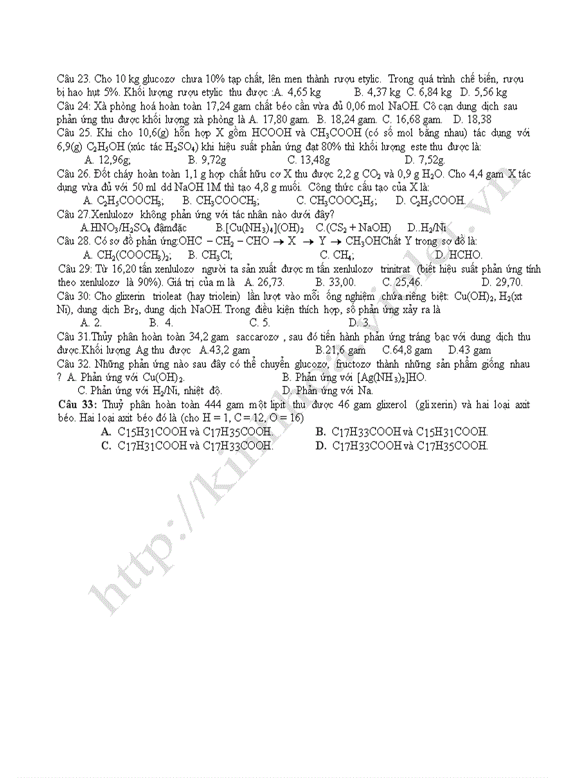 image for page Bộ đề ôn thi TN hóa 12 N C