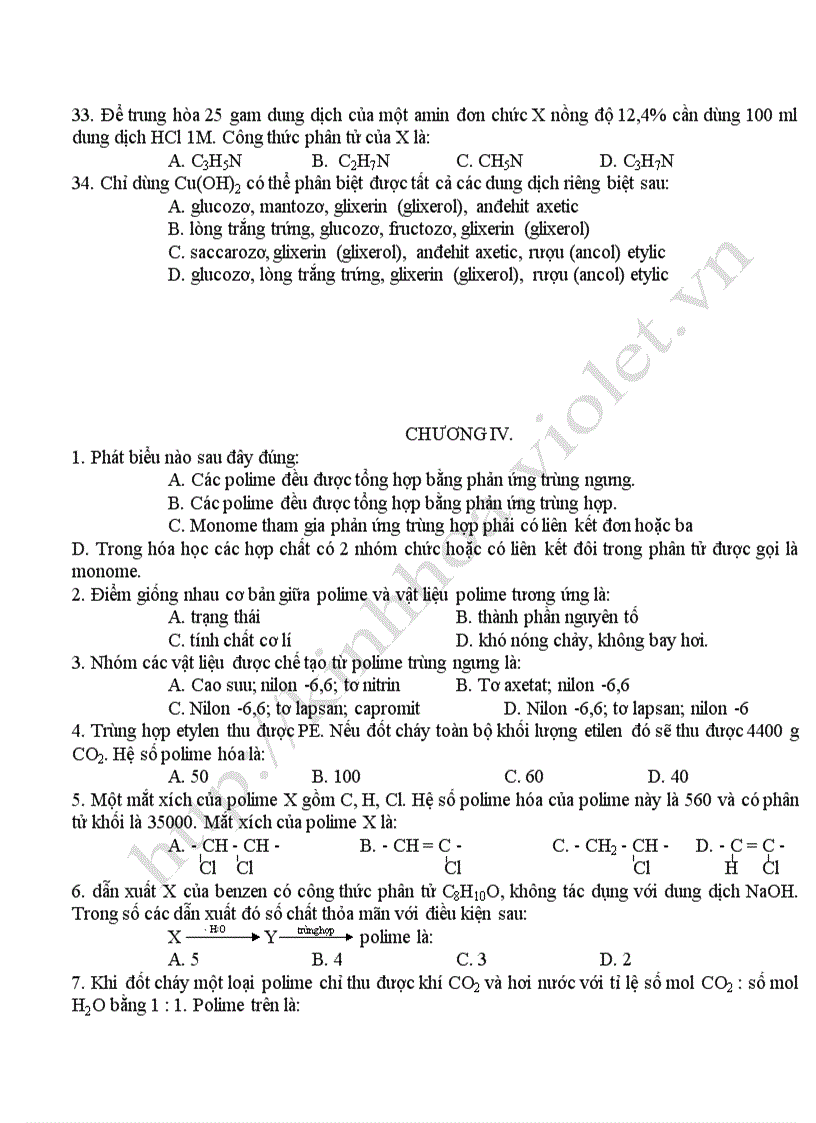 image for page Bộ đề ôn thi TN hóa 12 N C
