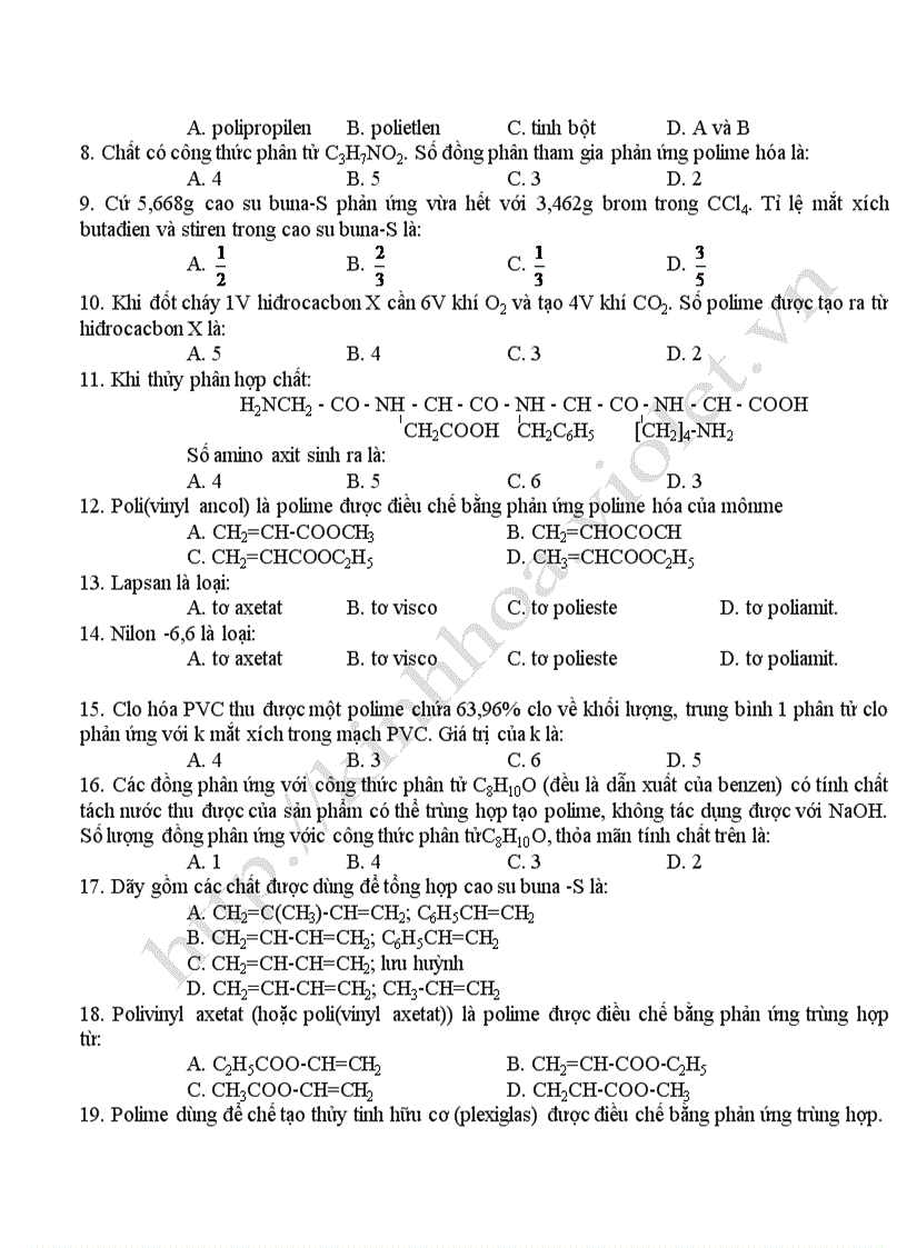 image for page Bộ đề ôn thi TN hóa 12 N C