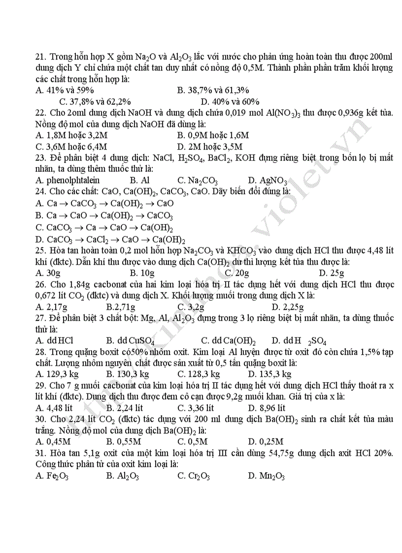 image for page Bộ đề ôn thi TN hóa 12 N C