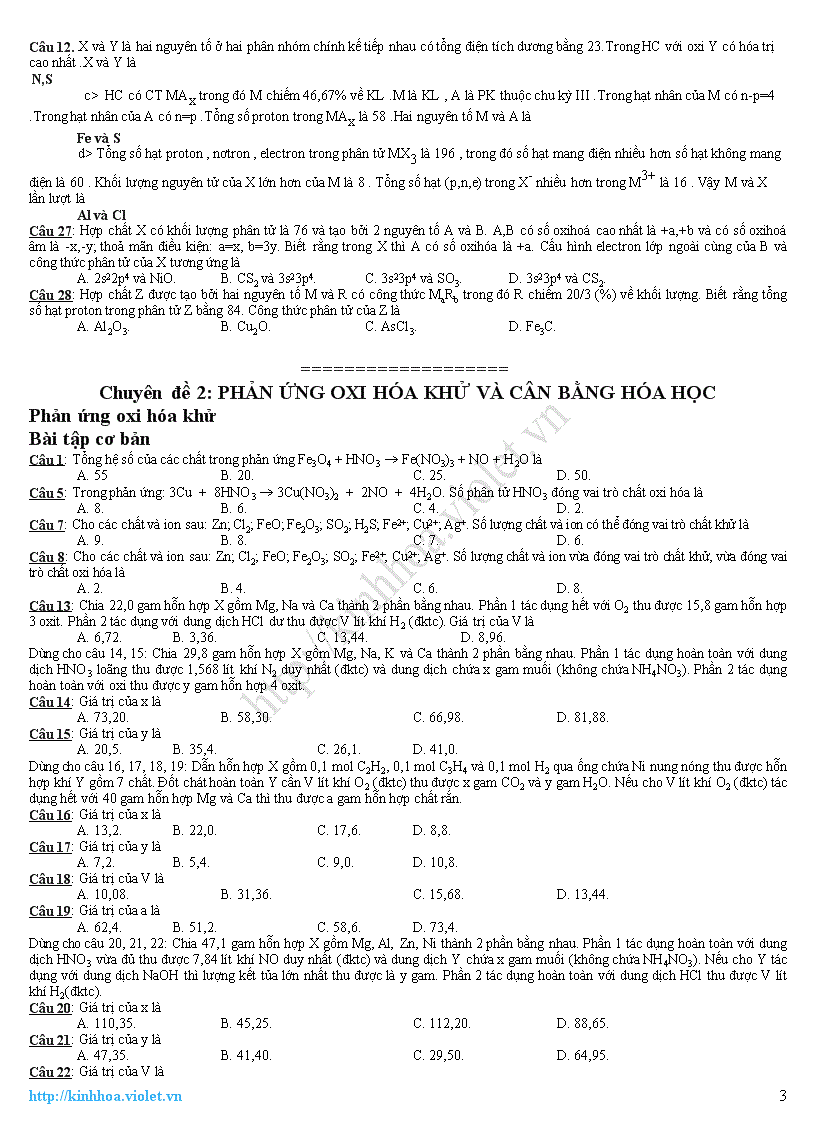 image for page Các chuyên đề ôn thi ĐH môn hóa