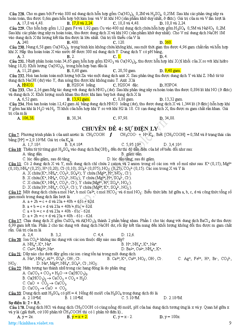 image for page Các chuyên đề ôn thi ĐH môn hóa