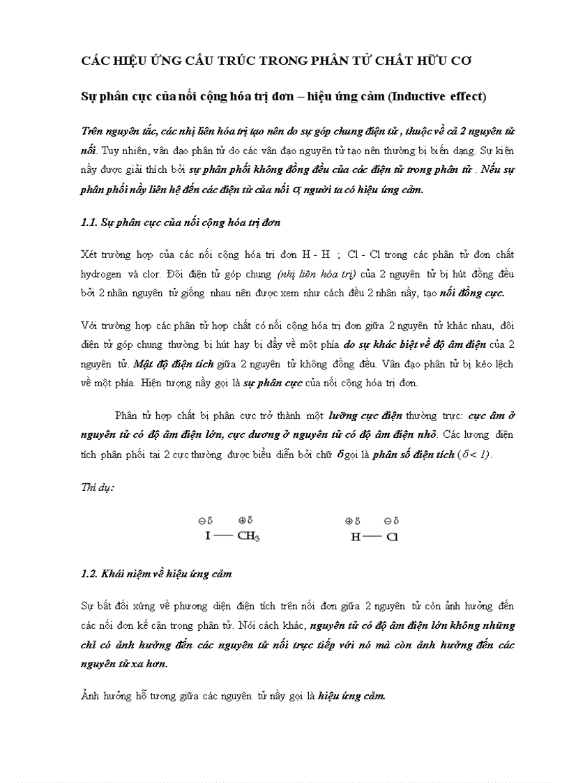 image for page Cac hieu ung cau truc trong phan tu chat huu co