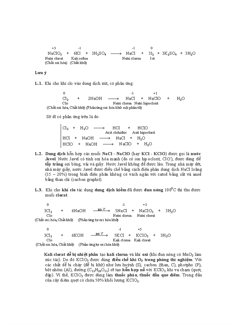 image for page Các phản ứng Oxi hóa khử thường gặp