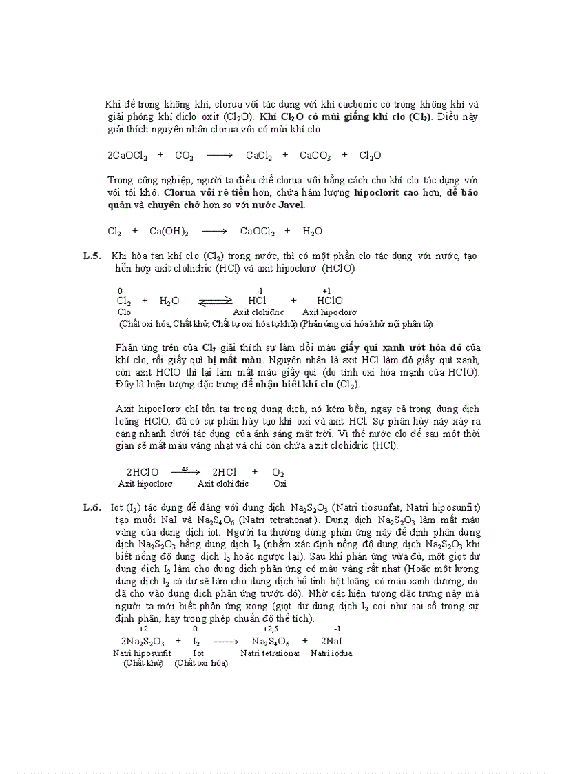 image for page Các phản ứng Oxi hóa khử thường gặp