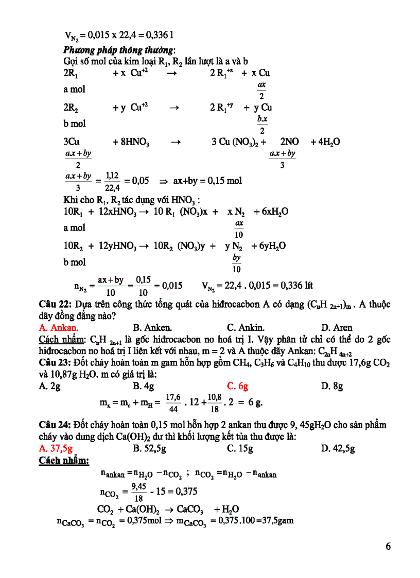 image for page Cách tính nhẩm trong hoá học