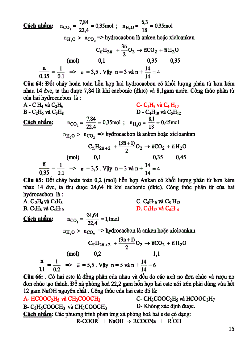 image for page Cách tính nhẩm trong hoá học