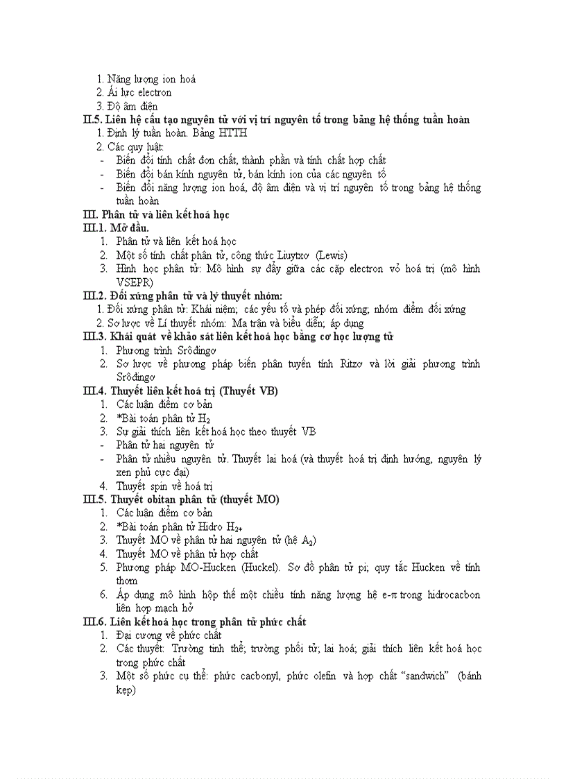 image for page Cấu trúc ôn thi Cao Học Hoá