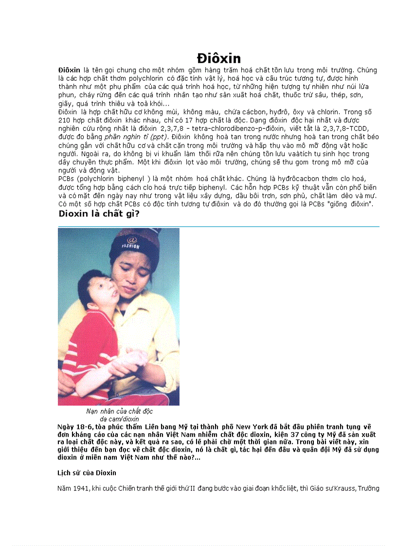 image for page Chất độc DIOXIN