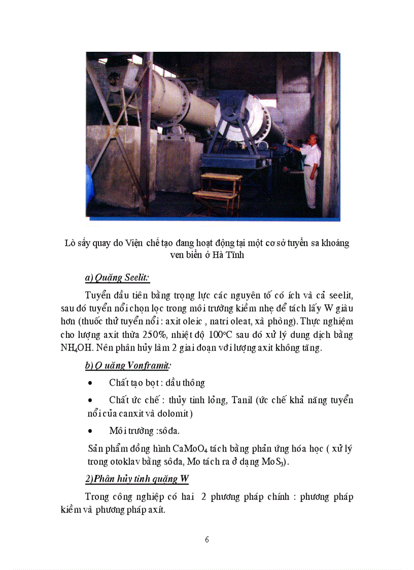 image for page Công nghệ Vonfram