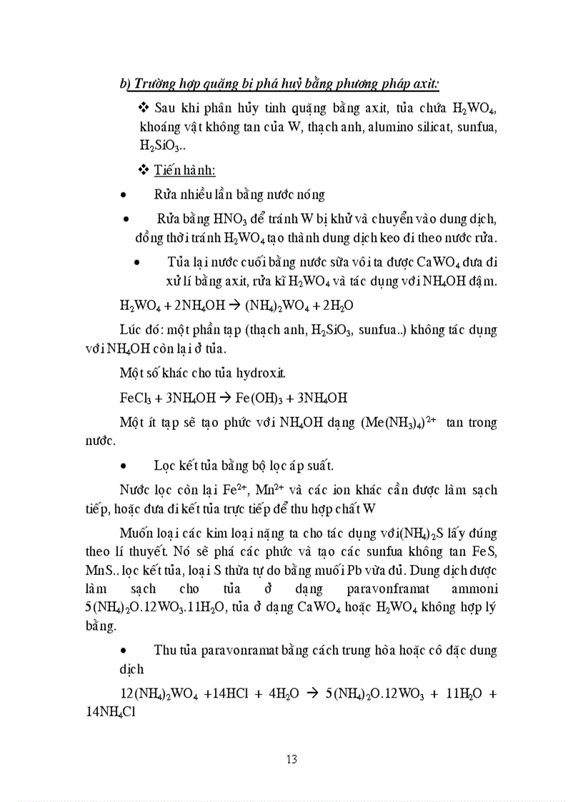 image for page Công nghệ Vonfram