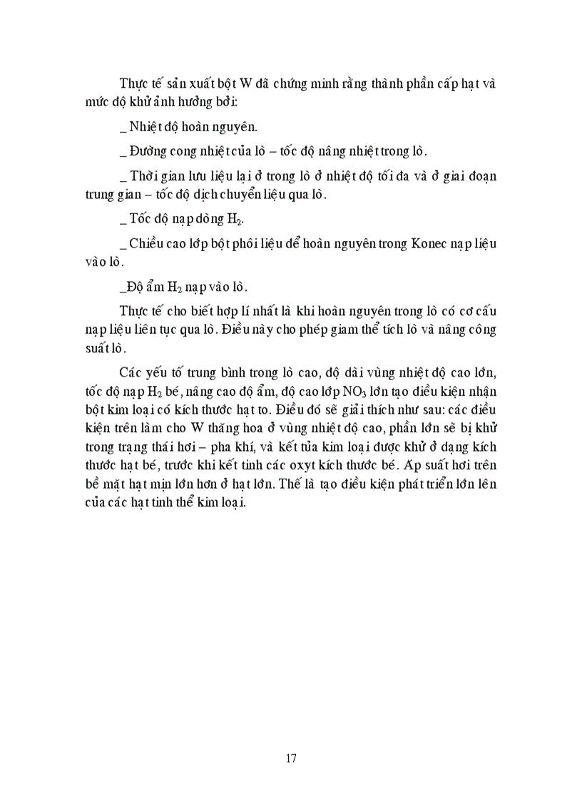 image for page Công nghệ Vonfram