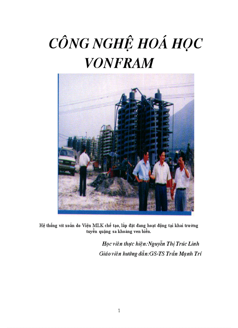 image for page Công nghệ Vonfram