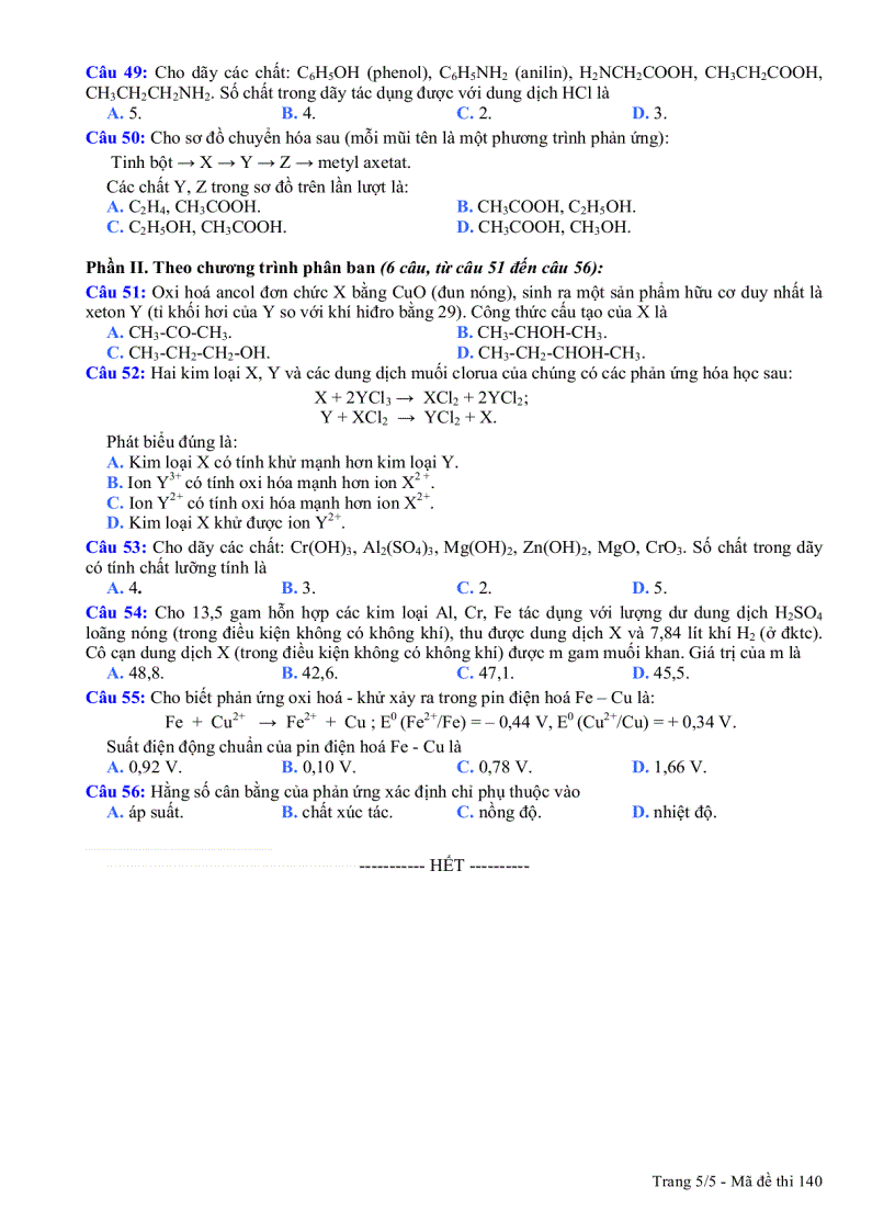 image for page Đề thi Hóa khối B 2008