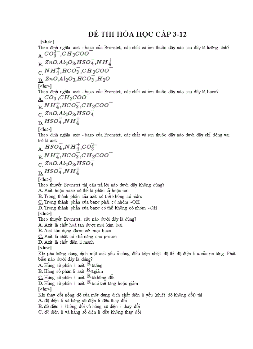 image for page Đề thi trắc nghiệm môn hóa cấp 3 12