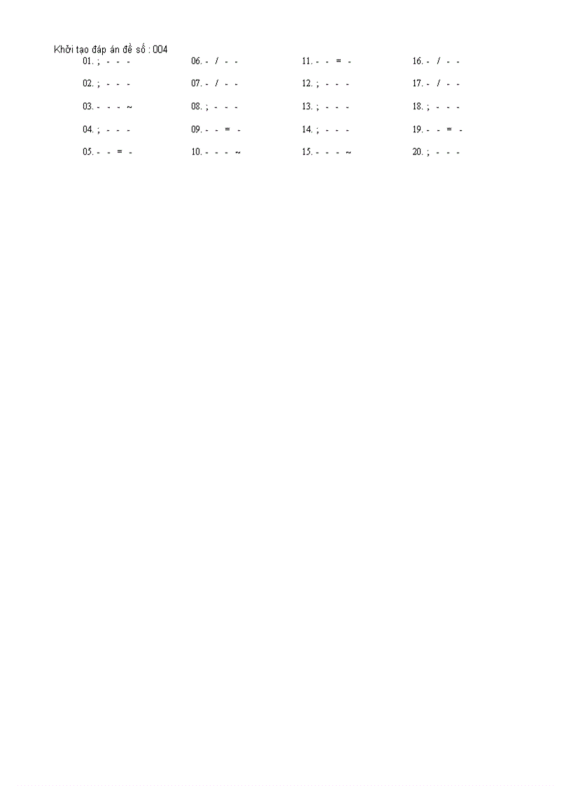 image for page De trac nghiem Hoa 8