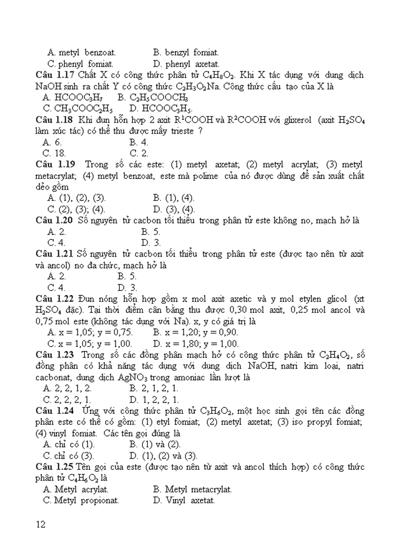image for page Hướng dẫn ôn tập môn hóa