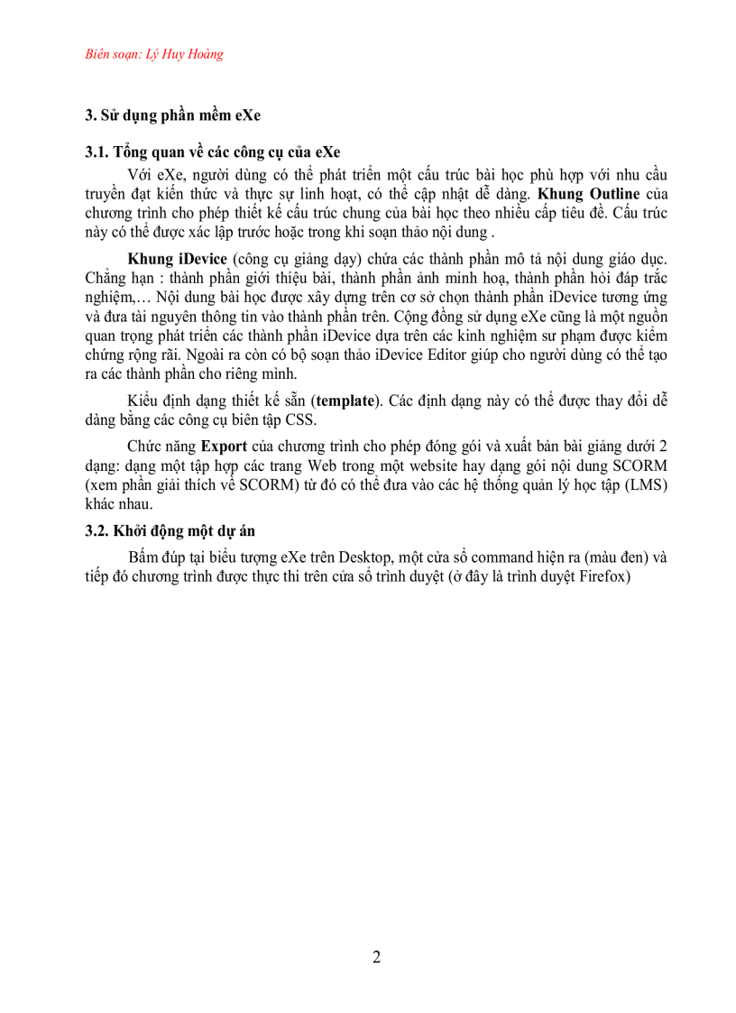 image for page Hướng dẫn sử dụng phần mềm eXe