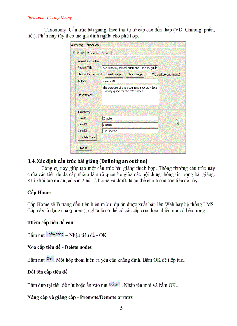 image for page Hướng dẫn sử dụng phần mềm eXe