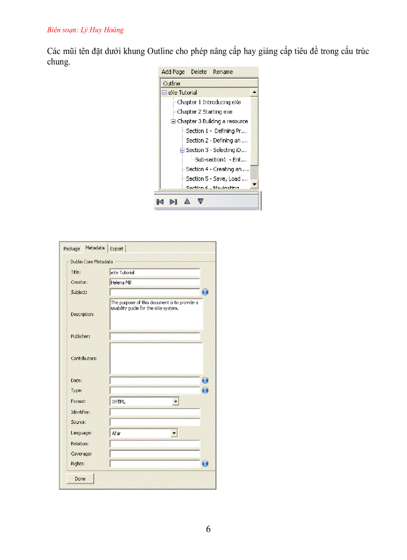 Hướng dẫn sử dụng phần mềm eXe