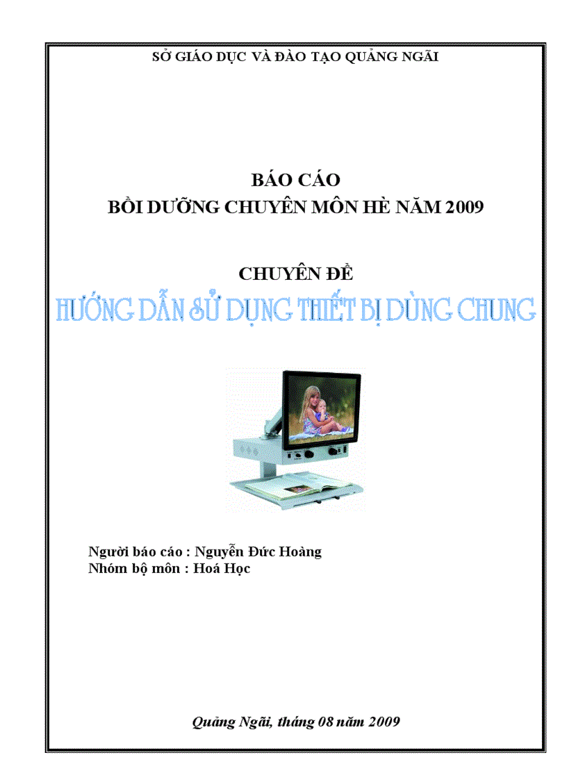 image for page Hướng dẫn sử dụng thiết bị dùng chung khi giảng dạy bằng giáo án điện tử