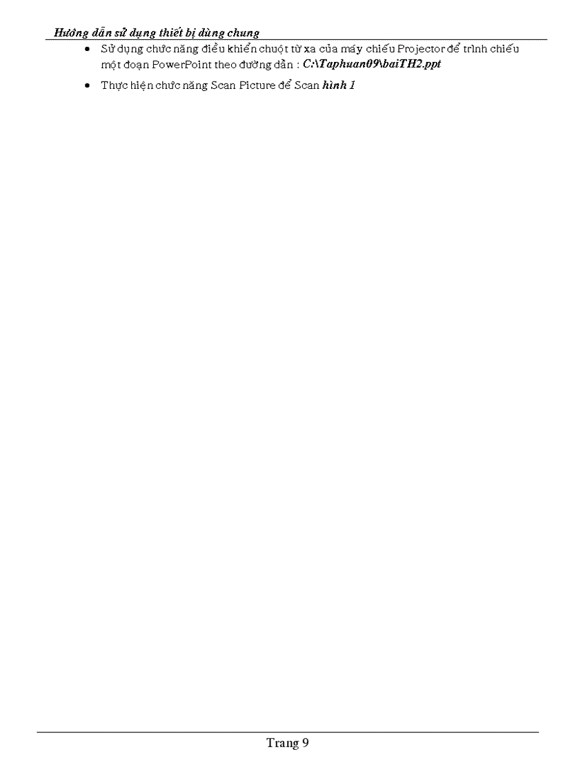 image for page Hướng dẫn sử dụng thiết bị dùng chung khi giảng dạy bằng giáo án điện tử