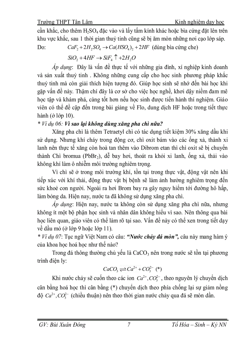 image for page Kndh vận dụng kiến thức hóa học vào giải thích các hiện tượng thực tế