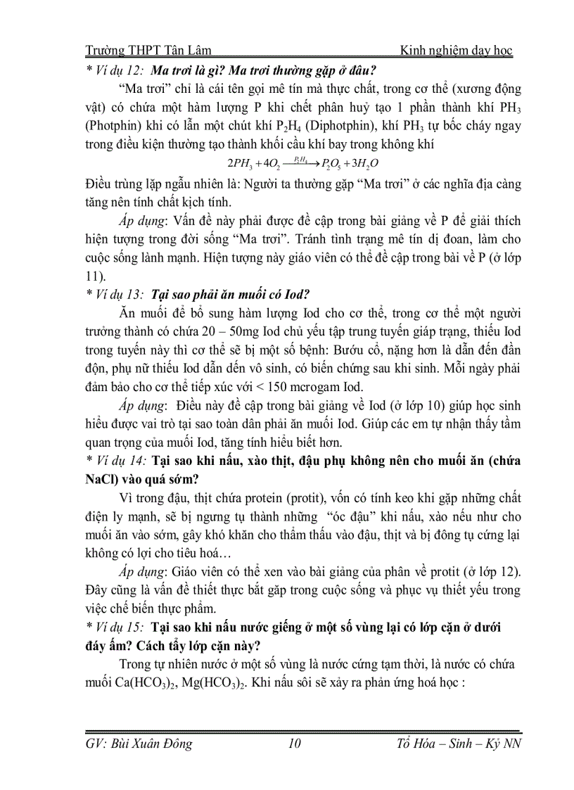 image for page Kndh vận dụng kiến thức hóa học vào giải thích các hiện tượng thực tế