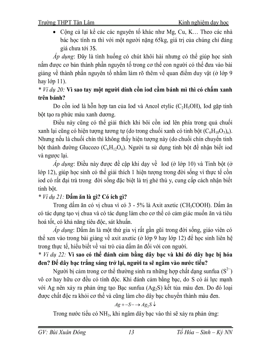 image for page Kndh vận dụng kiến thức hóa học vào giải thích các hiện tượng thực tế