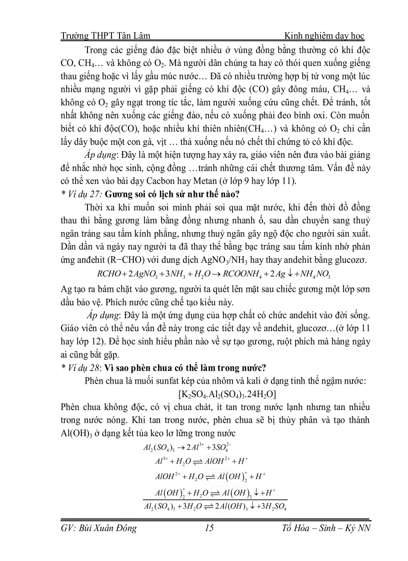 image for page Kndh vận dụng kiến thức hóa học vào giải thích các hiện tượng thực tế