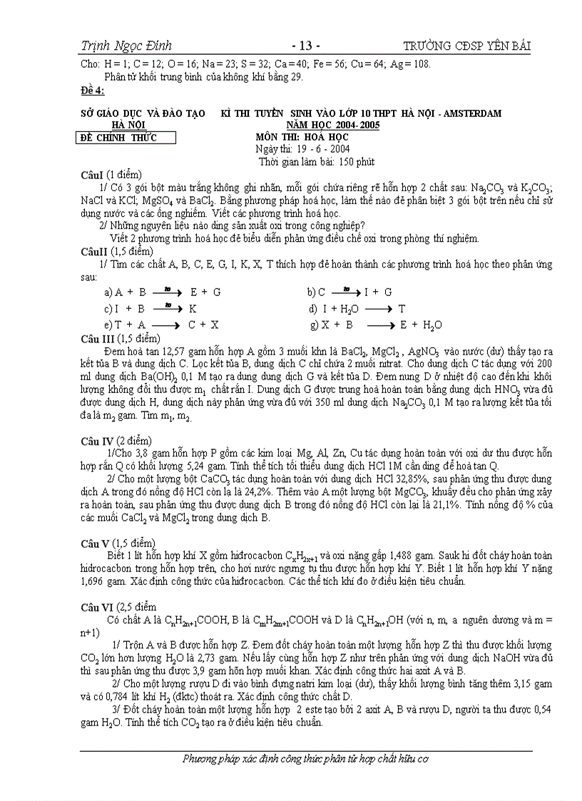 image for page Lap cong thuc phan tu HCHC lop 9 Phan IV