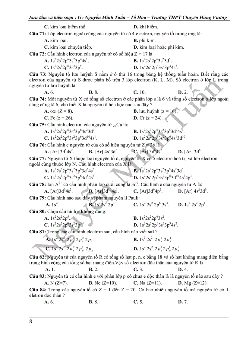 image for page On thi HD mon Hoa