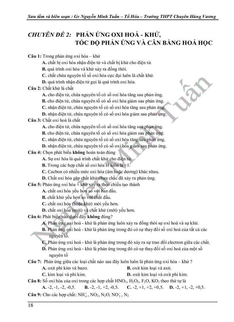 image for page On thi HD mon Hoa