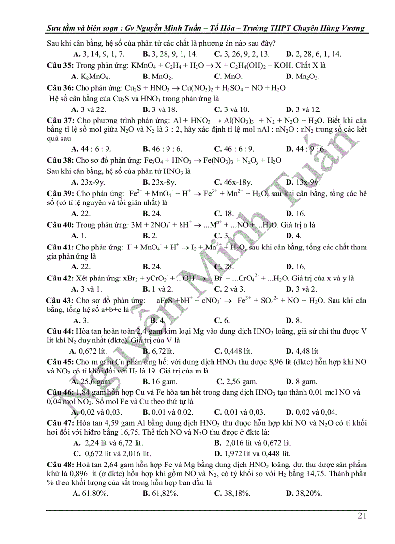 image for page On thi HD mon Hoa