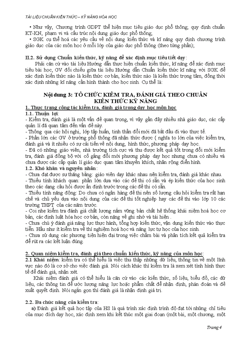 image for page Tài liệu báo cáo Chuẩn KT KN Hóa học